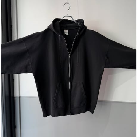 2000's〜 "Hanes Ultimate Cotton" Black Color Full-Zip Hoodie