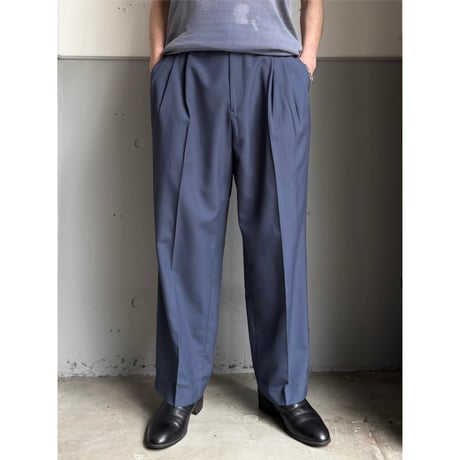 (DEAD STOCK) 1990's "pierre cardin" Viscose blend 3tuck slacks pants