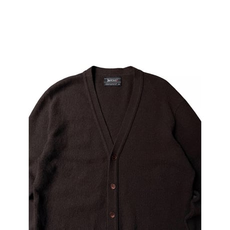 1980's "Jantzen" Brown color wool knit cardigan