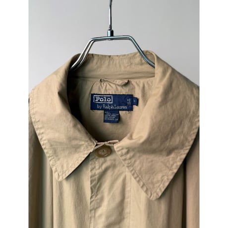 1990's "Polo by Ralph Lauren" One Panel Sleeve Cotton Long Coat