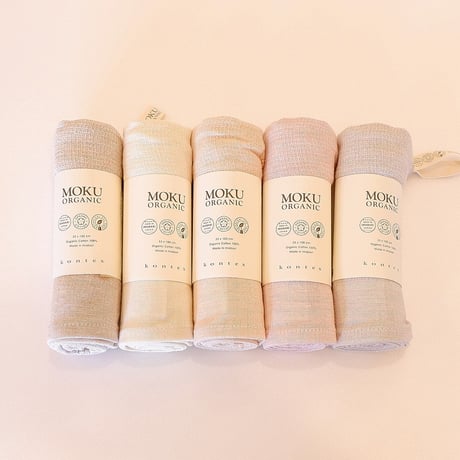 MOKU ORGANIC　フェイスタオル　オーガニックコットン　今治タオル　コンテックス