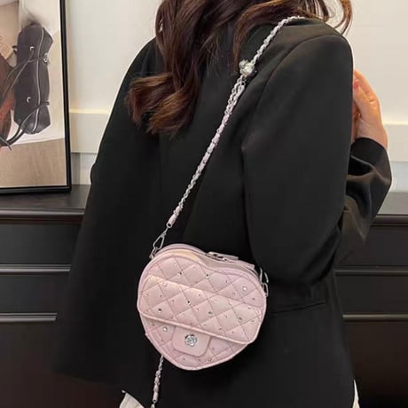 Crystal Quilted Bag 3色