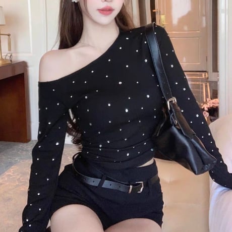 Bijou Shoulder Top 2色