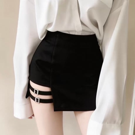 Dual Strap Wrap Skort 2色