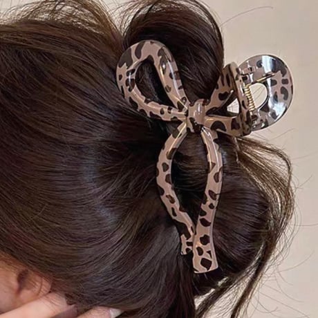 Leopard Hair Clip 2色