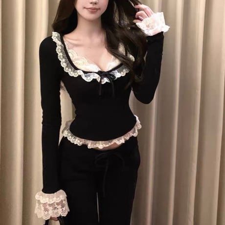 Frill Lace Top 2色
