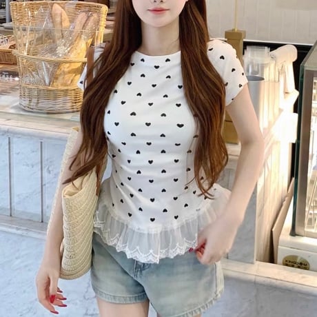 Heart Lace Top