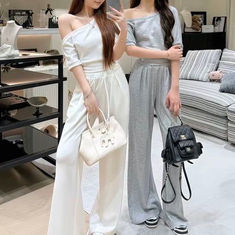 Bare Shoulder Set 3色
