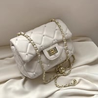 Pearl Quilt Chain Bag 4色