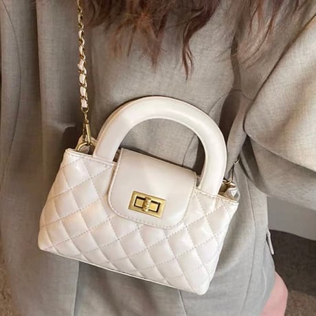Quilt Charm Bag 4色
