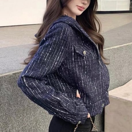 Tweed Hood Jacket