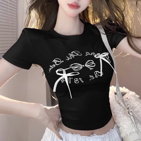 Twin Ribbon Tee 4色