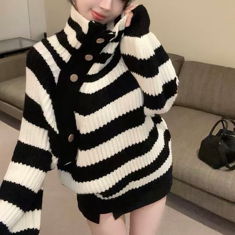 Stripe Collar Top