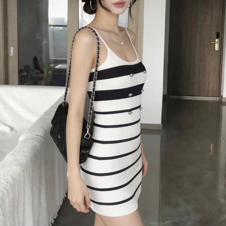Marine Button Onepiece
