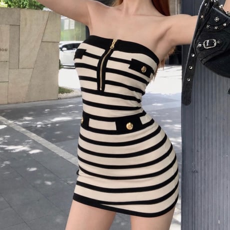 Chic Stripe Onepiece