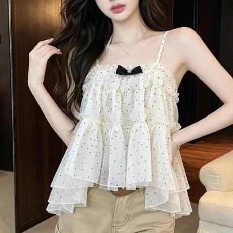 Dot Veil Top