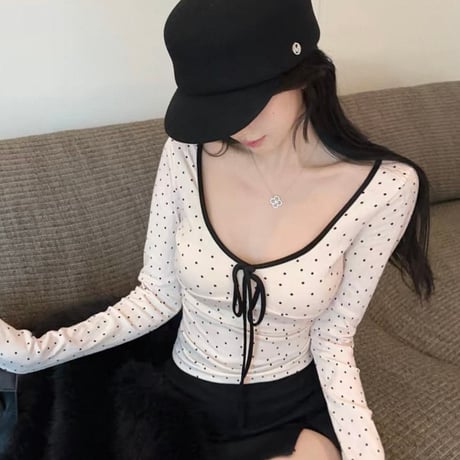 Dot Ribbon Top