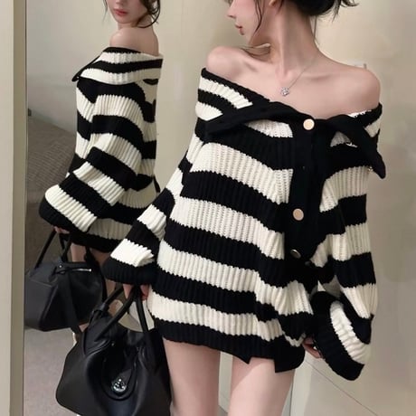 Stripe Collar Top