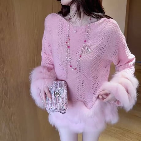 Luxury Fur Top 3色