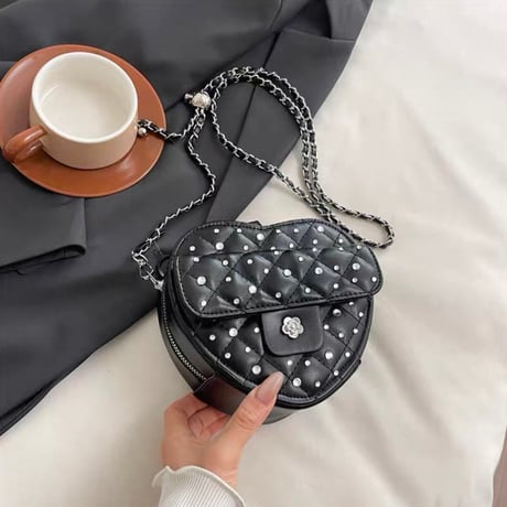 Crystal Quilted Bag 3色