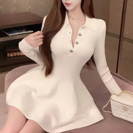 Ribbon Line Onepiece 2色