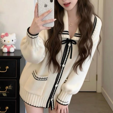 Sailor Ribbon Cardigan