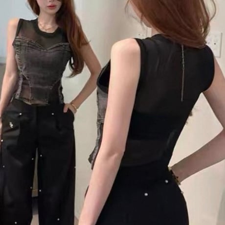 Mesh Corset Top