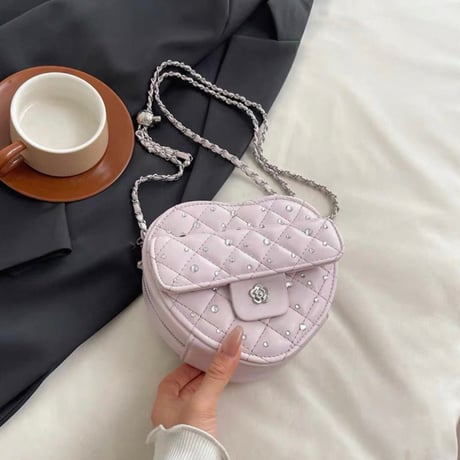 Crystal Quilted Bag 3色