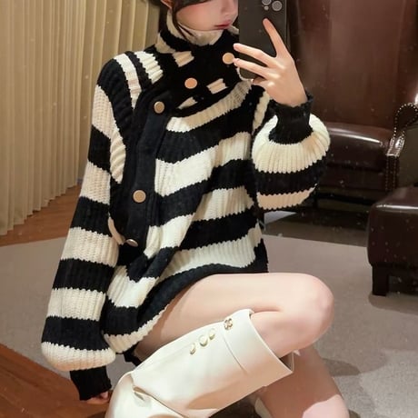 Stripe Collar Top