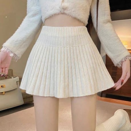 Soft Pleat Skirt 2色