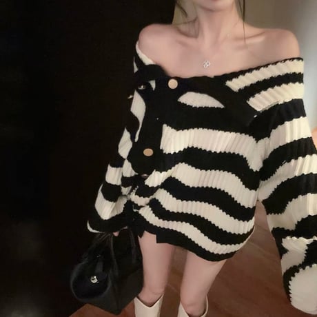 Stripe Collar Top