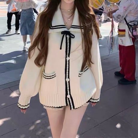 Sailor Ribbon Cardigan