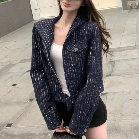 Tweed Hood Jacket