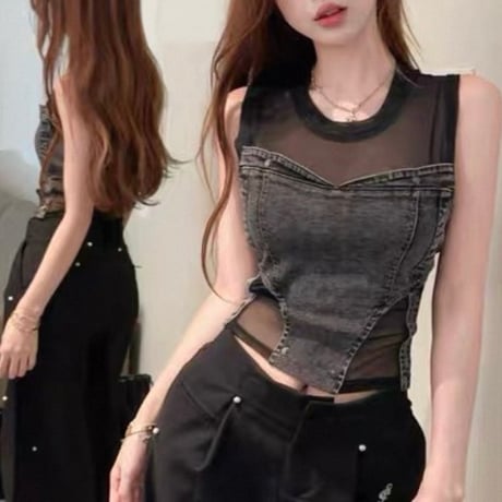 Mesh Corset Top