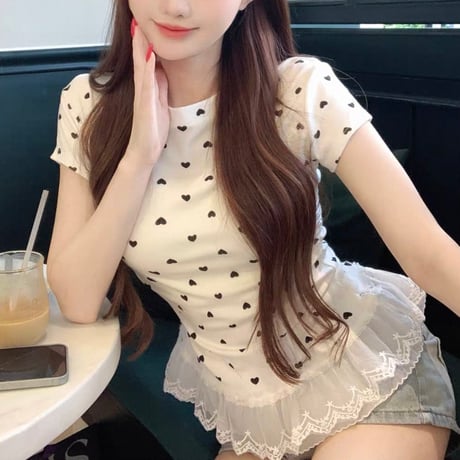 Heart Lace Top