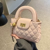 Quilt Charm Bag 4色
