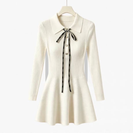 Ribbon Line Onepiece 2色