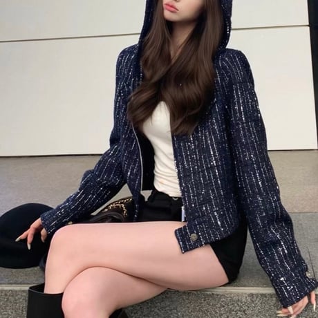 Tweed Hood Jacket