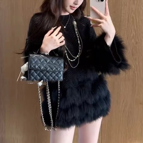 Luxury Fur Top 3色