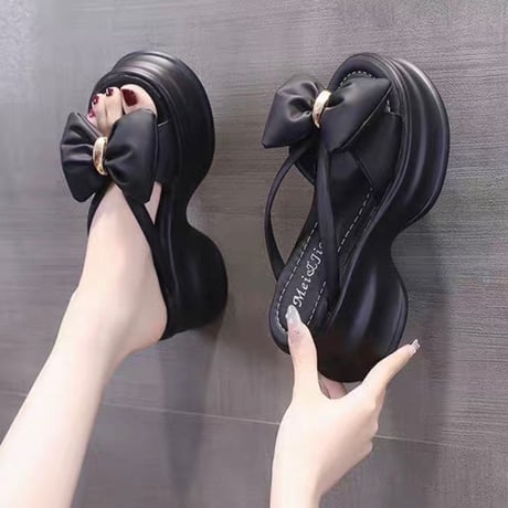 Ribbon Muse Sandals 2色