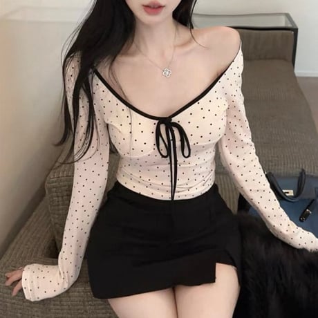 Dot Ribbon Top