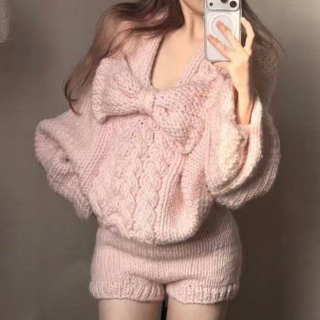 Dolly Bow Knit Set