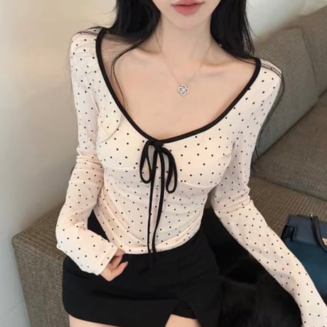 Dot Ribbon Top