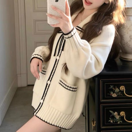 Sailor Ribbon Cardigan