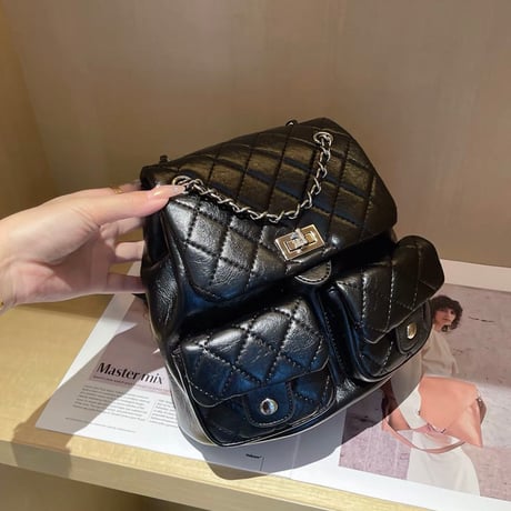 Quilt Pocket Backpack 2色