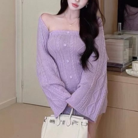 Cable Knit Set 4色