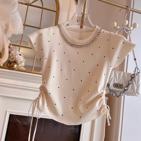 Bijou Dot Knit Top