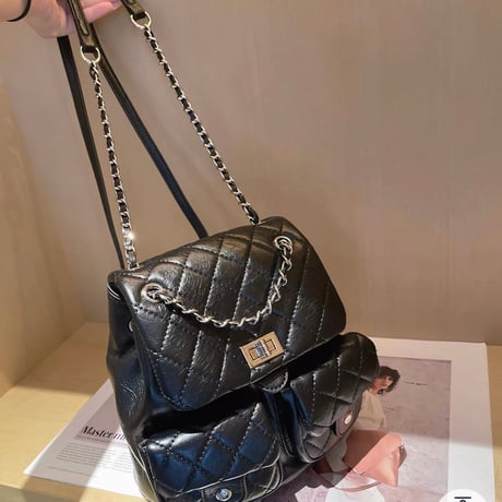 Quilt Pocket Backpack 2色