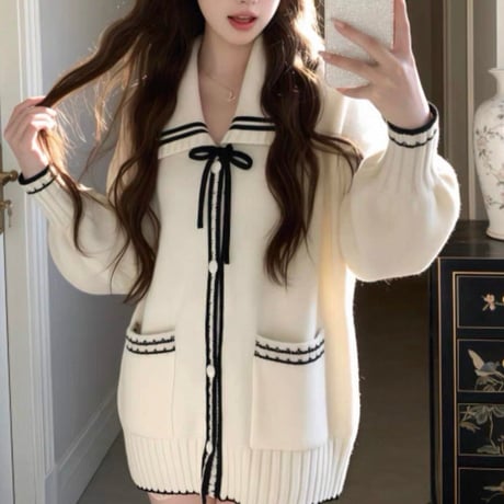 Sailor Ribbon Cardigan