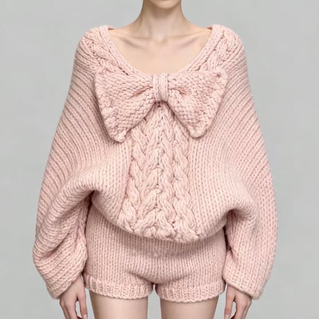 Dolly Bow Knit Set